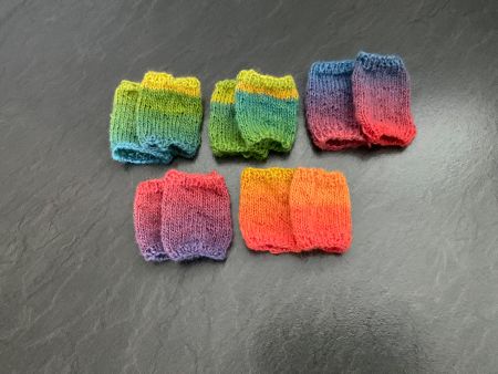 Handgestrickte Kinder - Pulswärmer