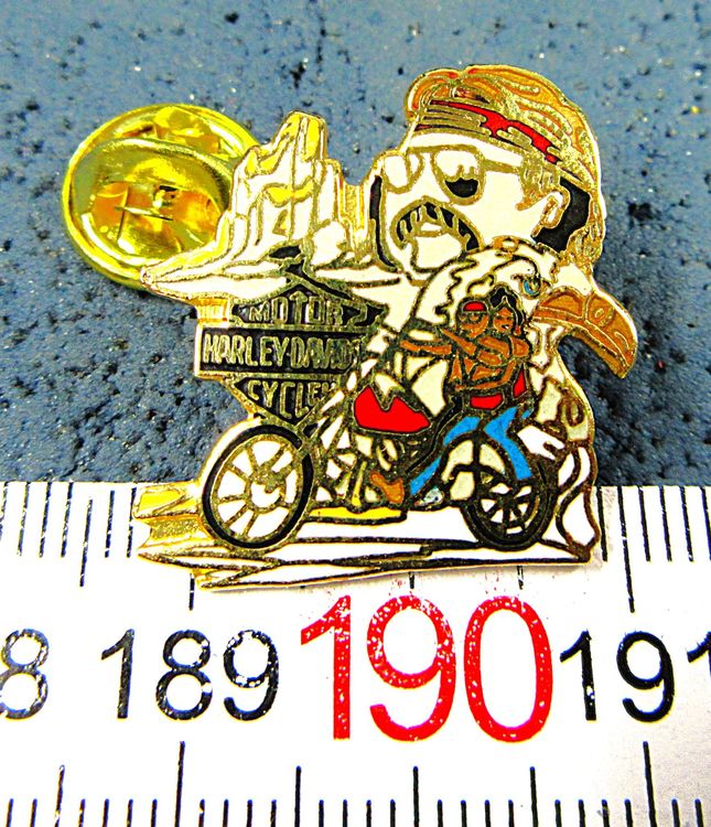 HARLEY DAVIDSON EASY RIDER PIN ENAMEL TOP-QUALITÄT 25x20mm (Gebraucht ...