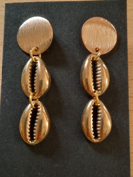 Goldene Seestern Ohrringe Boho Style - Muschelohrringe Für Strand & Sommer