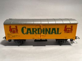 LIMA geschlossener Güterwagen CARDINAL Bier, DC Achsen