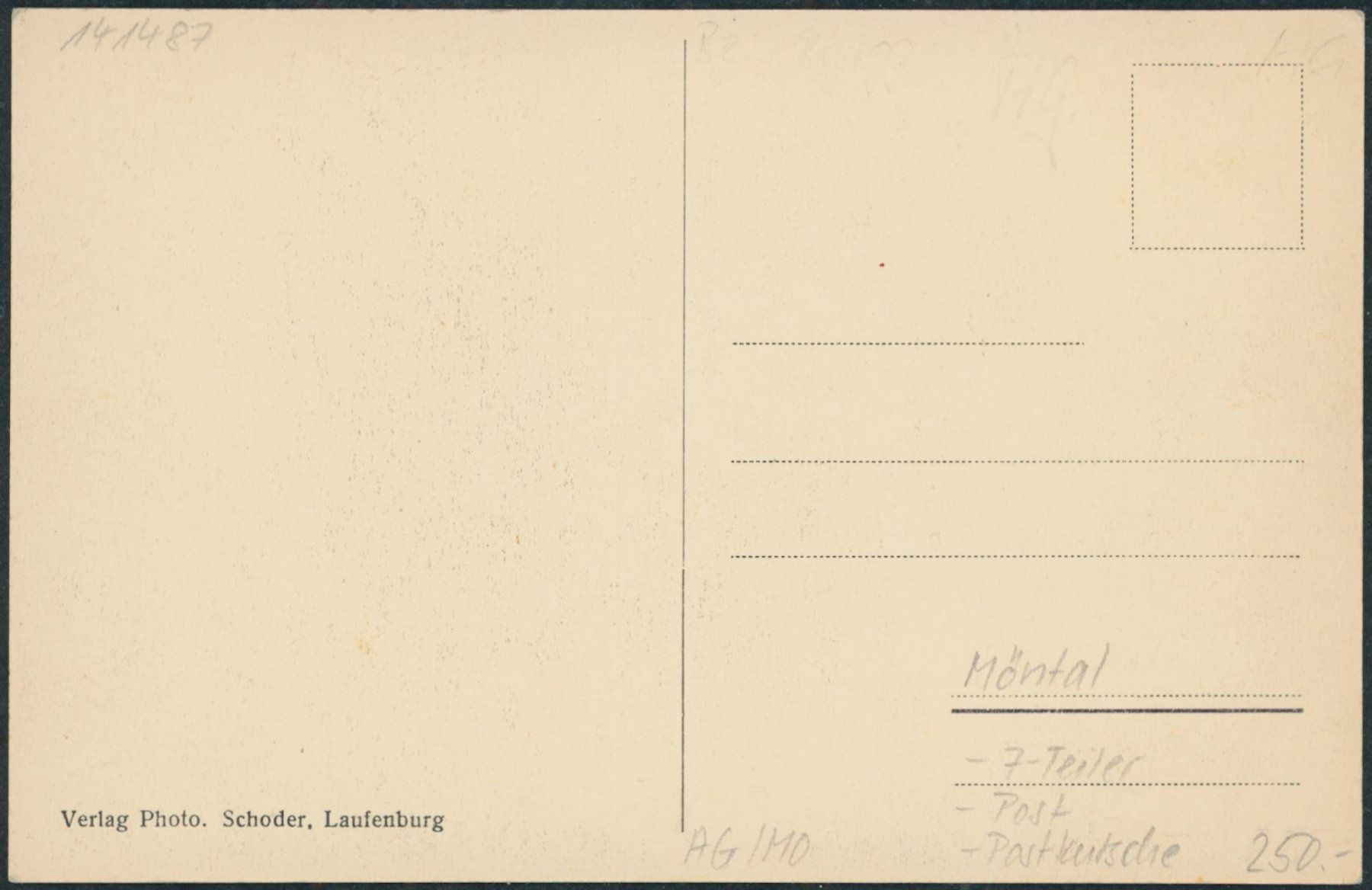 Cartes postales: AG Möntal - Post - Postkutsche – Neuf (Voir description) à Schindellegi par masutka7 1