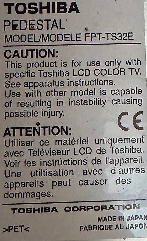 Televisori: Toshiba Fernseher – Usato da Bottmingen venduto da lieselottealexander 1