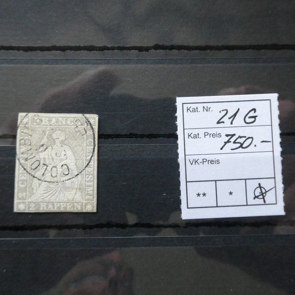 Alle Briefmarken: STRUBEL°  21 G   Kat. Fr. 750.- – Gebraucht aus Egliswil von Trens01