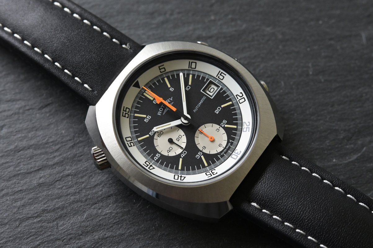 Rotary Orologi: Rotary 43mm Super Compressor chronograph, cal. Lemania 1341 – Usato da Eschert venduto da Watchlegend 6