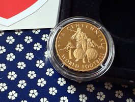 50 Fr. Gedenkmünze 2004 PP-100 Jahre FIFA PP mit Originalbox