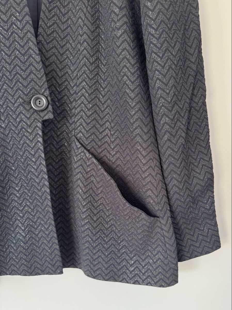 Jacken: Barbara Schwarzer Blazer Gr. 36 schwarz Glitzer Abendblazer – Gebraucht aus Flumenthal von Krajan 1
