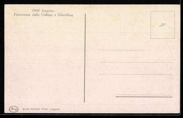 Cartes postales: Lugano, Panorama della Collina e Giardin – D'occasion à Berlin par bartko-reher 1