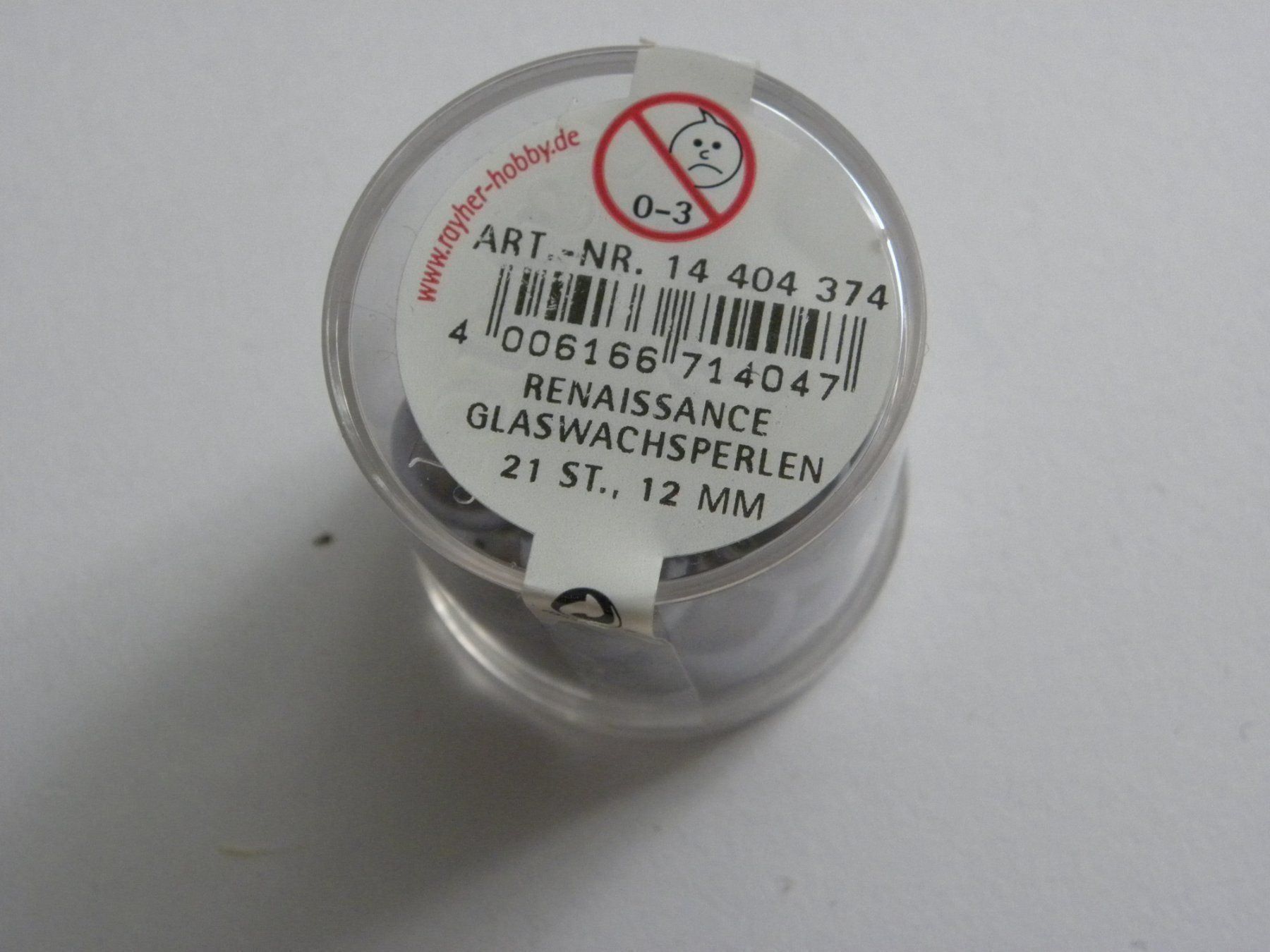 Perle (finte): Glaswachsperlen violett 12mm – Nuovo e nell'imballaggio originale da Walterswil SO venduto da Jerry_maus 1
