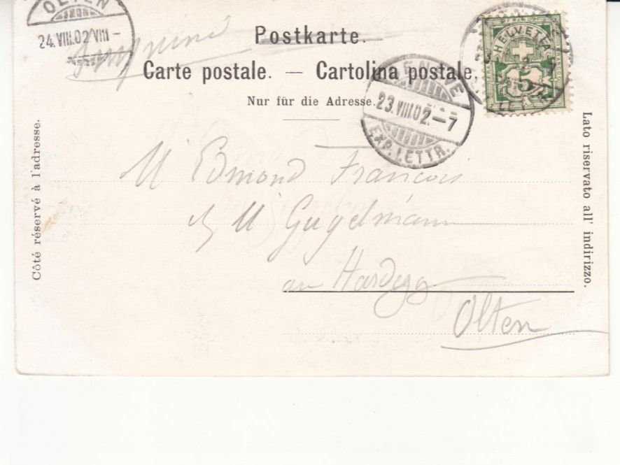 Cartoline postali: Genève 1902 – Usato da Bürglen TG venduto da StampGraf 1