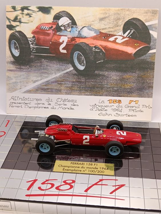 Q voiture 1/43 2 socle presentation FERRARI 166 inter 49 et 50 Heco