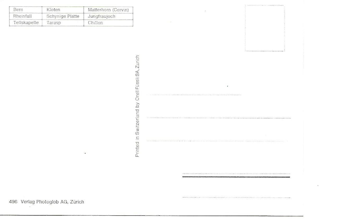 Cartoline postali: Ansichtskarte der Schweiz mit 9 Sehenswürdigkeiten – Nuovo (secondo la descrizione) da Neuenegg venduto da wisteibe 1