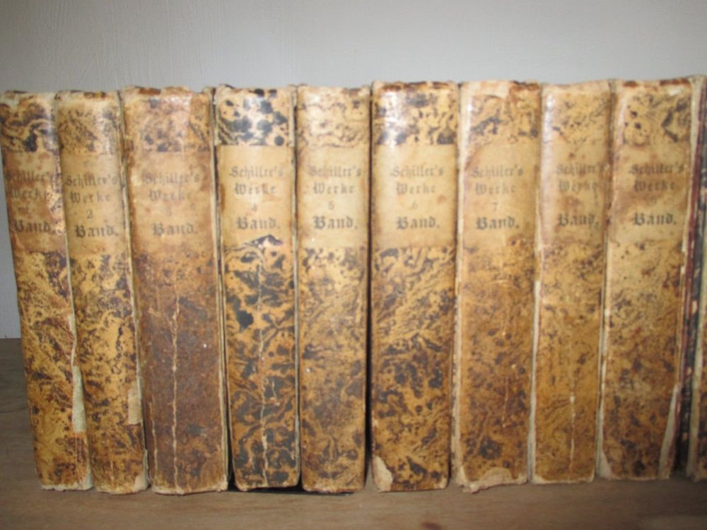 Livres: Schiller sämtliche Werke, 1827, 18 Bände – D'occasion à Flims - Dorf par Stagediver 1