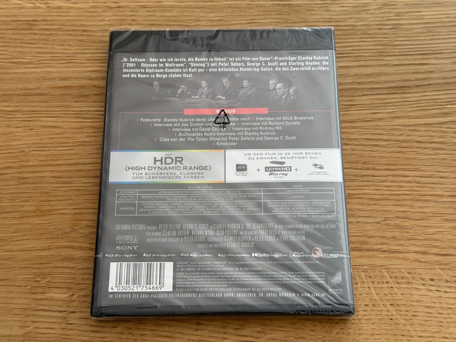 Tutti i DVDs: Dr. Strangelove - 4K UHD Blu-Ray – Nuovo e nell'imballaggio originale da Wallisellen venduto da Art_Vendorlay 1