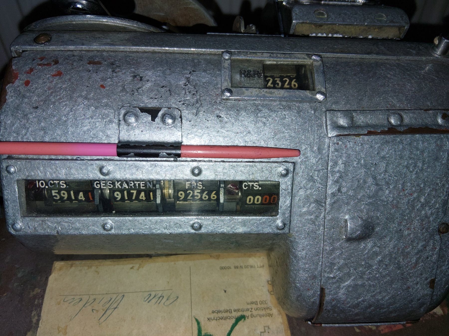 Tutti i ricambio: Billettmaschine TIM der PTT – Usato da Sennwald venduto da j64s 1