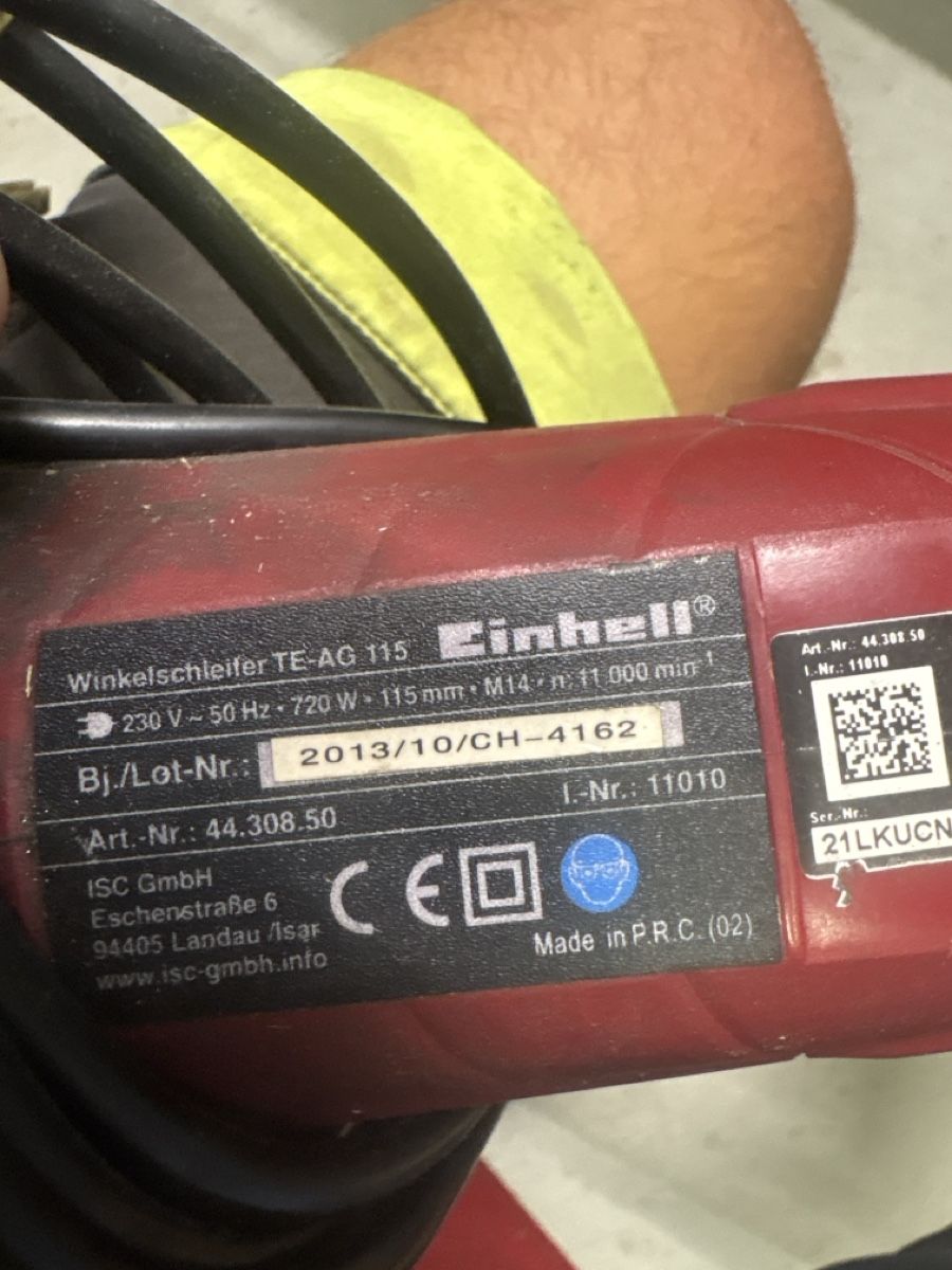 Einhell Tutte le macchine: Winkelschleifer Einhell TE-AG 115 gebraucht funktionsfähig – Usato da Sulgen venduto da fab_5rdb 1