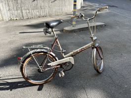Auto-Mini Folding Bicycle Vintage Silver