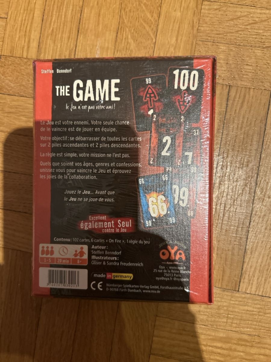 Giochi: The game jeu – Nuovo e nell'imballaggio originale da Genève venduto da isa94 1