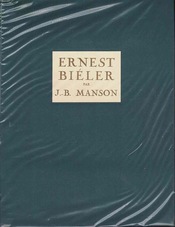 ERNEST BIELER Peintre Suisse Par J.B.Manson | Kaufen Auf Ricardo