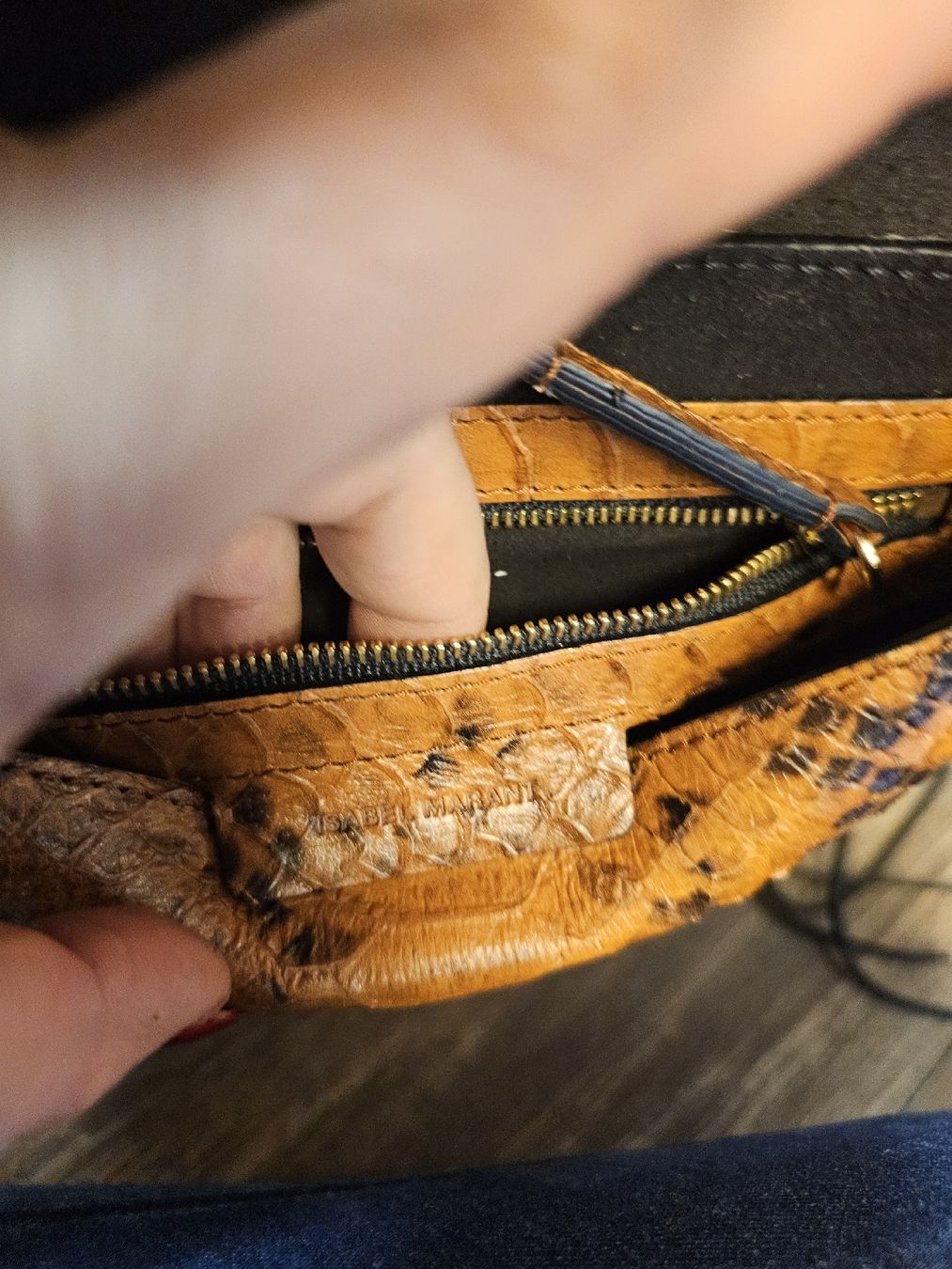 Isabel Marant Borse da donna: Isabel Marant Schlange Muster Leder Tasche – Usato da Zürich venduto da finesse.shop 7