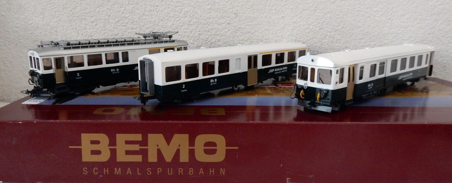 Bemo Trains électriques: Hom  - Rame  Réversible de 3 éléments  RhB "Nostalgie" – D'occasion à Locarno par Gudrun2 3