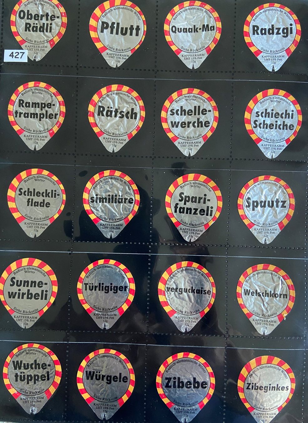 Coperchi dei cremini per caffè: 4 KD Serien Käppeli Nr.426AL, 427, 428a, 429a – Usato da Böckten venduto da Hansi36 5