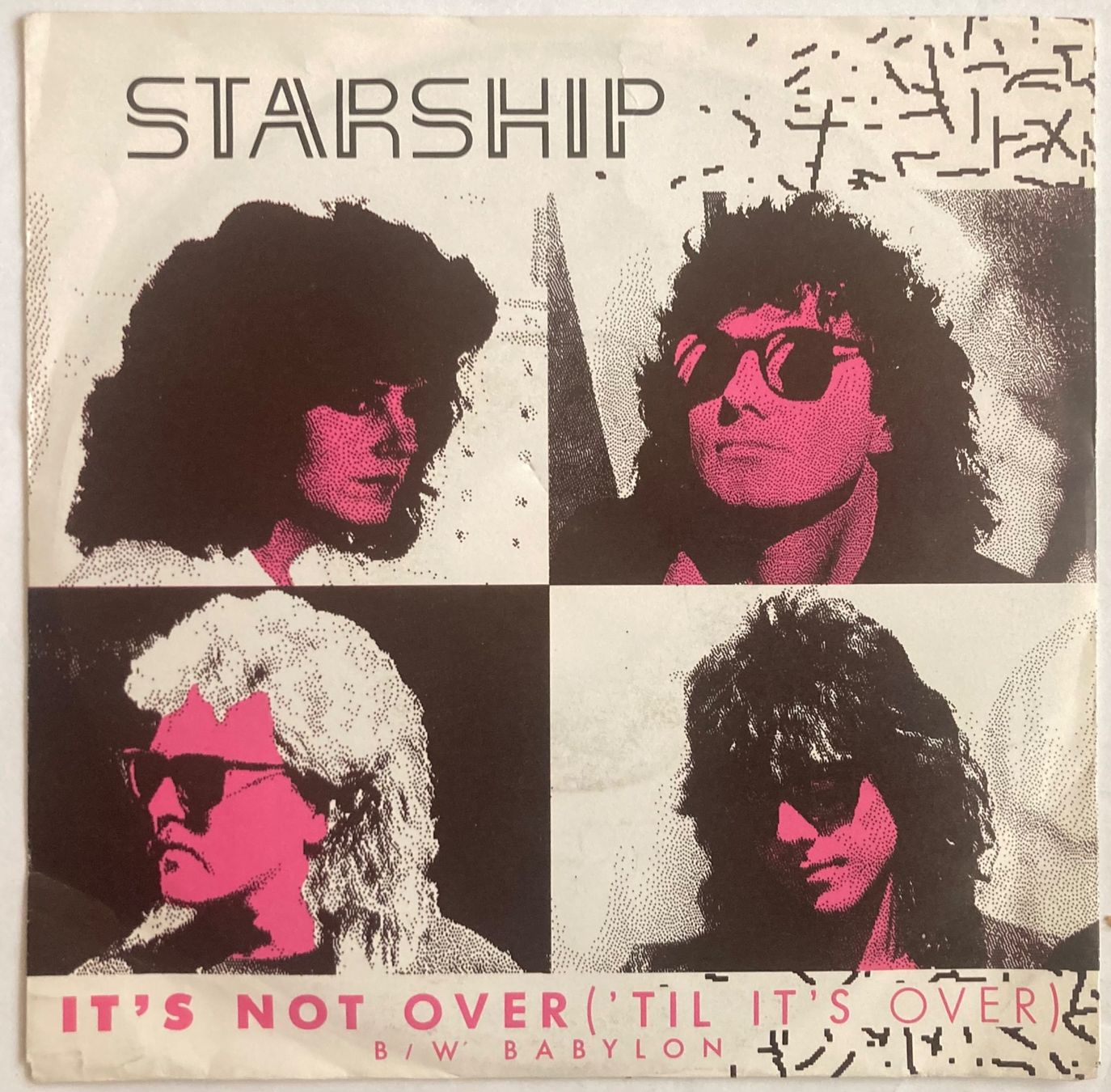 Dischi in vinile: STARSHIP -IT'S NOT OVER ('TIL IT'S OVER) – Usato da Poliez-Pittet venduto da Newtown-Records