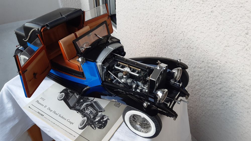 Maquette Pocher 1/8 Rolls Royce Phantom II Sedan Coupé 1932 – Pièces D’origine – Occasion