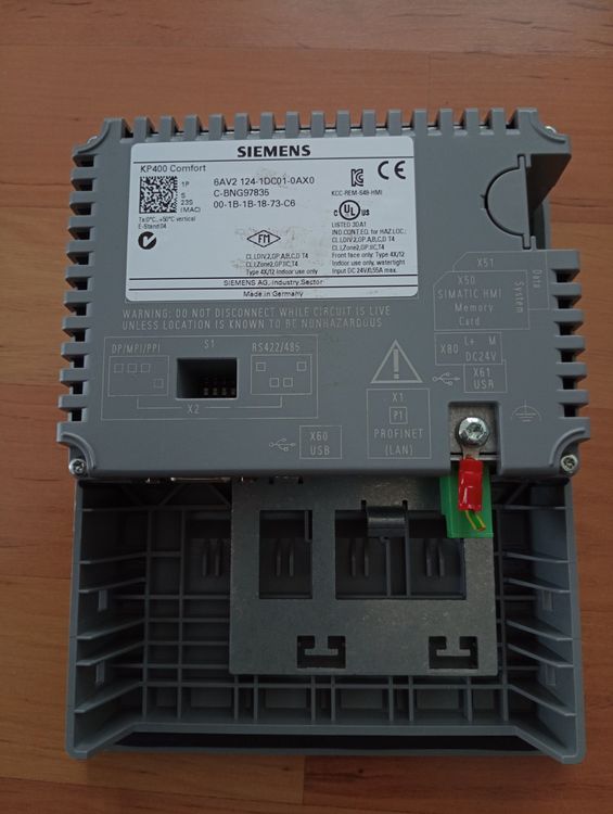 Siemens SIMATIC HMI KP400 Comfort Panel 6AV2124-1DC01-0AX0 (Gebraucht ...