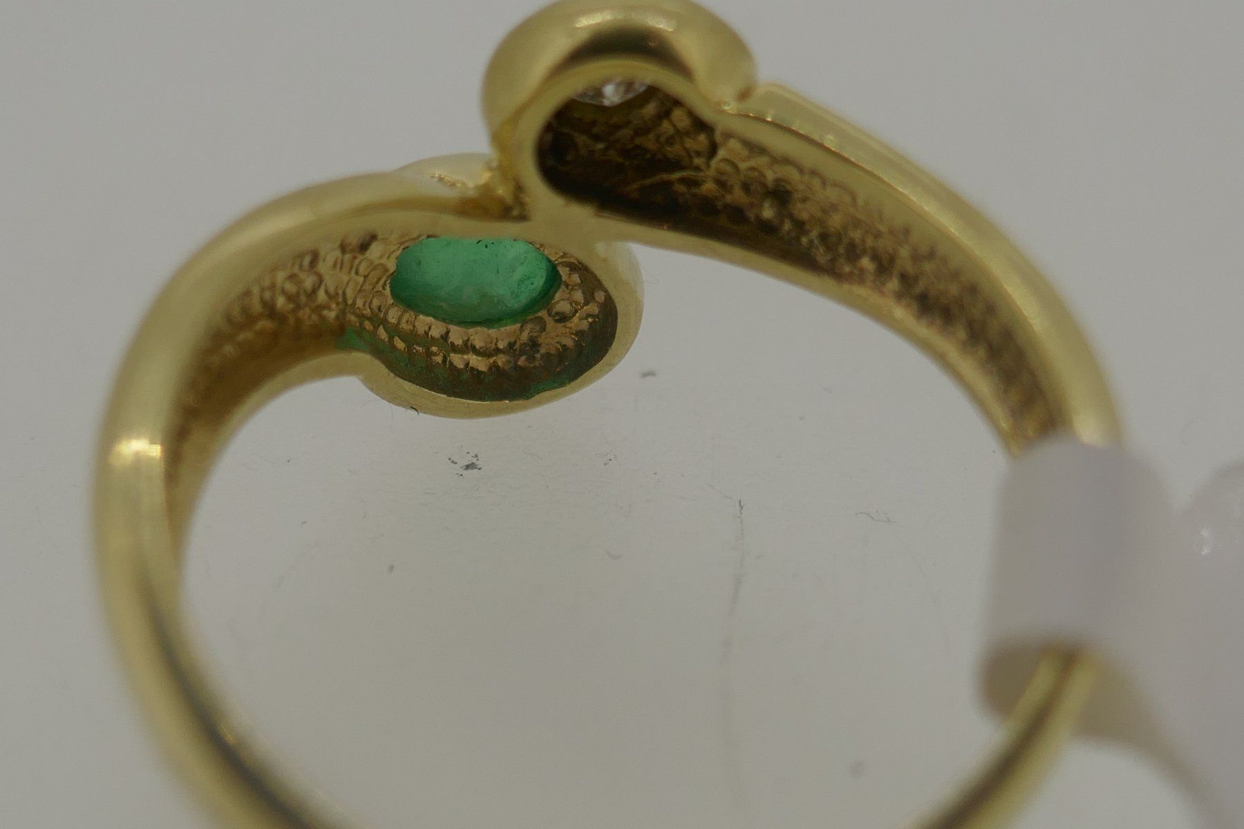 Ringe: Schöner Brillant Smaragd Ring  14 kt. Ringgr. 59 – Gebraucht aus Schaffhausen von swisswatches-andmore 3