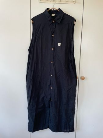 LUCY & YAK Kleid Schwarz – Gr. M (UK 12), 100% Bio-Baumwolle