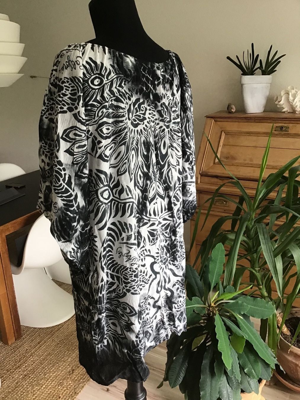 Tuniche: Standkleid aus Baumwollcrepe Gr. S – Usato da Birsfelden venduto da rah_8bfj 6