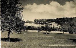 Breitenbach SO Ortsansicht Nr.1593 Tierstein Spital , 1950