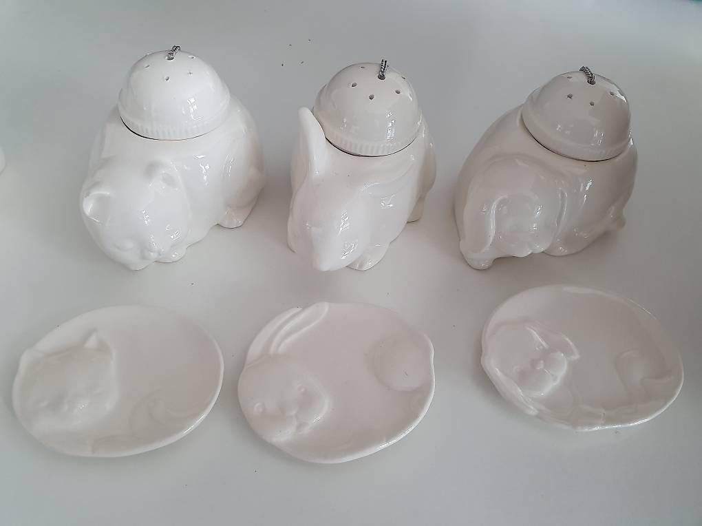 Tutte le decorazioni: Tee-Eier Tierform mit Schale – Usato da Sarnen venduto da monfur 1