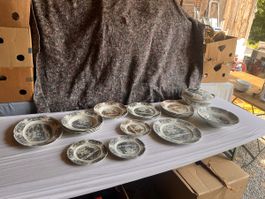 Porzellanteller Set Earthenware Old England , 21 tlg (53)
