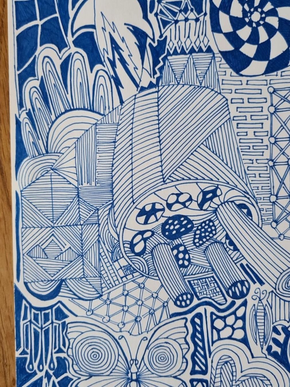 Foto & Immagini: Zeichnung, Fineliner, "Puls des Lebens" – Nuovo (secondo la descrizione) da Winkel venduto da Heuresis 1