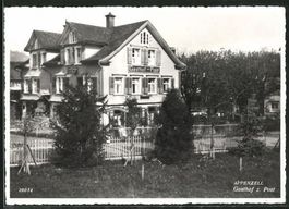 Appenzell, Gasthof zur Post, um 1949