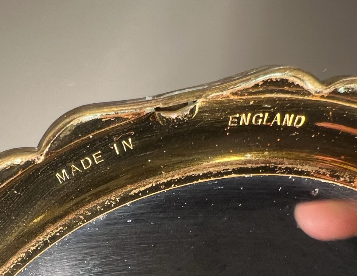 Make-up: Poudrier Vintage Stratton Doré Fabriqué en Angleterre – Usato da Genève venduto da DELIRBEADS 6