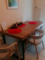 Tarsele ausziehbarer Tisch Eichenfurnier/Schwarz 150/200x...