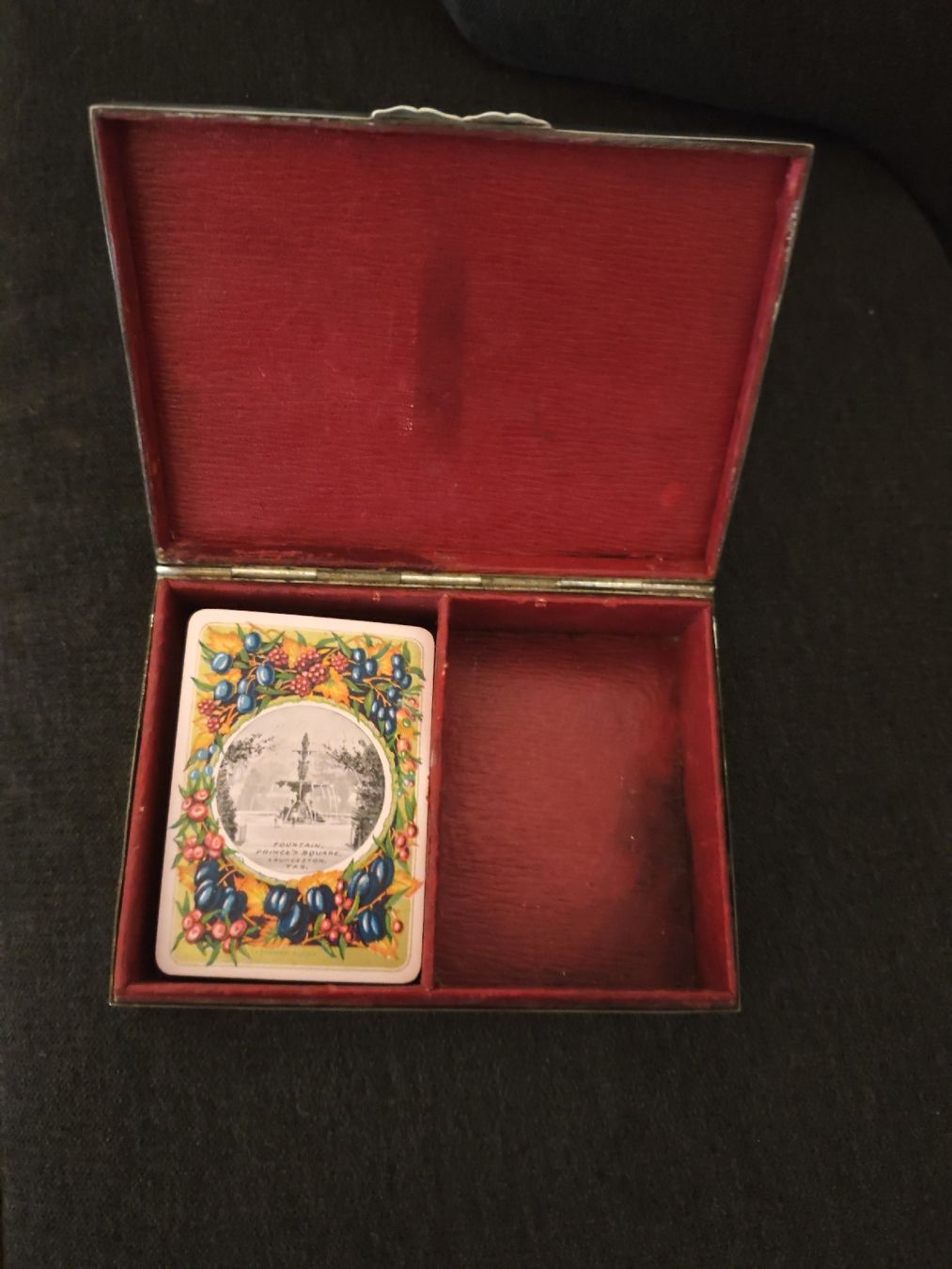 Dosen: Antique Silver box  925 Card Box with Playing Cards Set – Gebraucht aus St moritz von apog 1