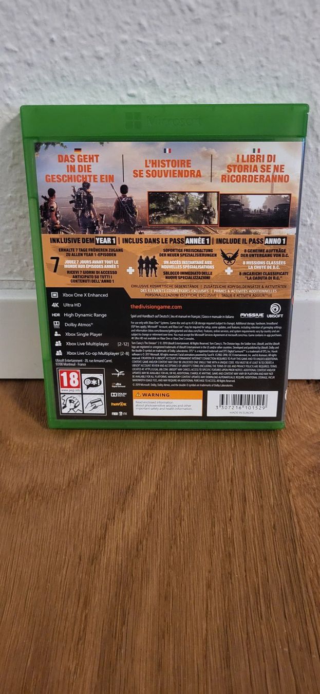 Microsoft Giochi: Xbox One - The Division 2 – Usato da Münsingen venduto da Heroism2010 1