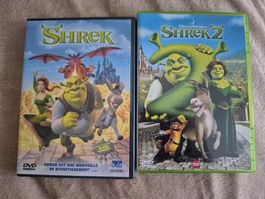 Lot de 2 DVD Shrek 1 et 2 DreamWorks occasion état bon