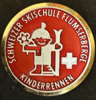 Kinderrennen Medaille Ski-Schule Schweiz Flumserberge Badge