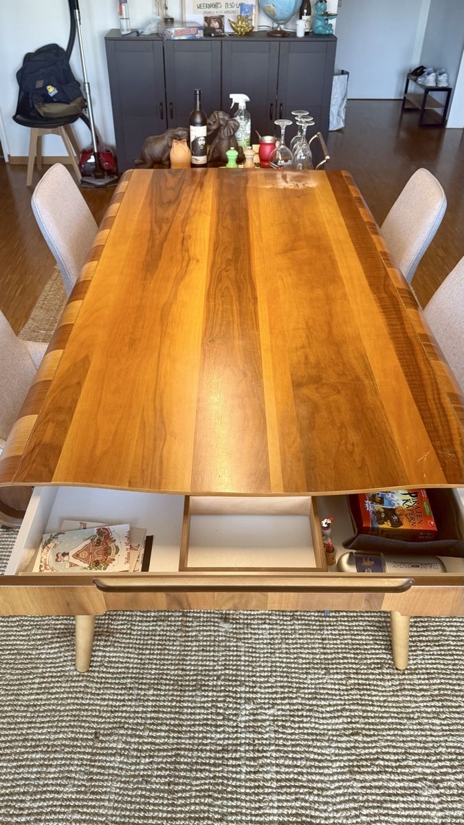 Tische: Dining Table Wood with Drawer good condition – Gebraucht aus Steinhausen von fmu_8zjs 6