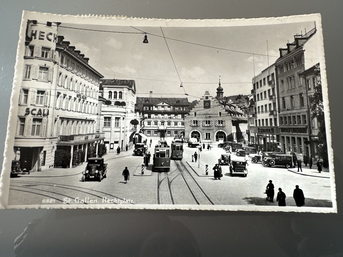 Cartoline postali: St. Gallen Hechtplatz – Usato da Morbio Inferiore venduto da Ecod