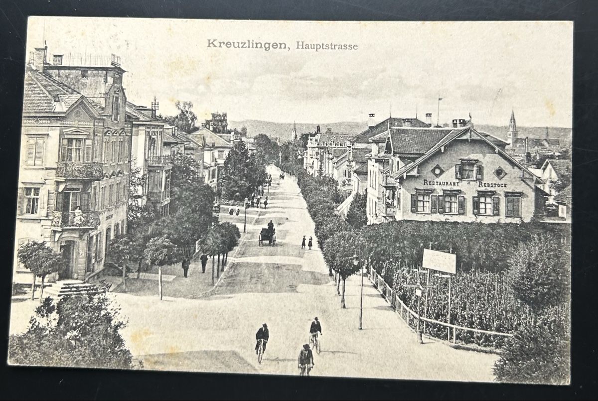 Cartoline postali: Kreuzlingen Hauptstrasse  – Usato da Horw venduto da Tellbub