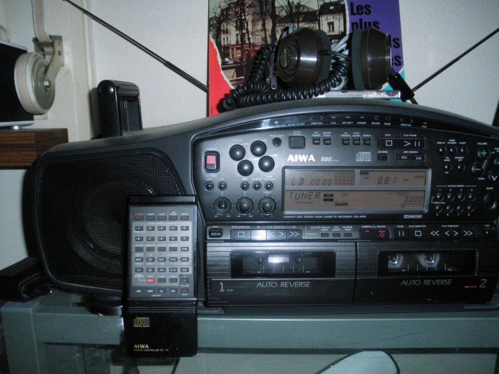 Grosse AIWA CSD-XR90 Radio Double Cassette CD Rare aus Japan | Kaufen auf  Ricardo