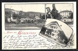 Gerzensee, Ortsansicht, Schloss, Hotel K