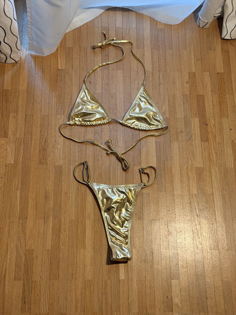 Costumi da bagno & Bikini: Maillot de bain doré 2 pièces – Nuovo e nell'imballaggio originale da Le Lignon venduto da Ana2831