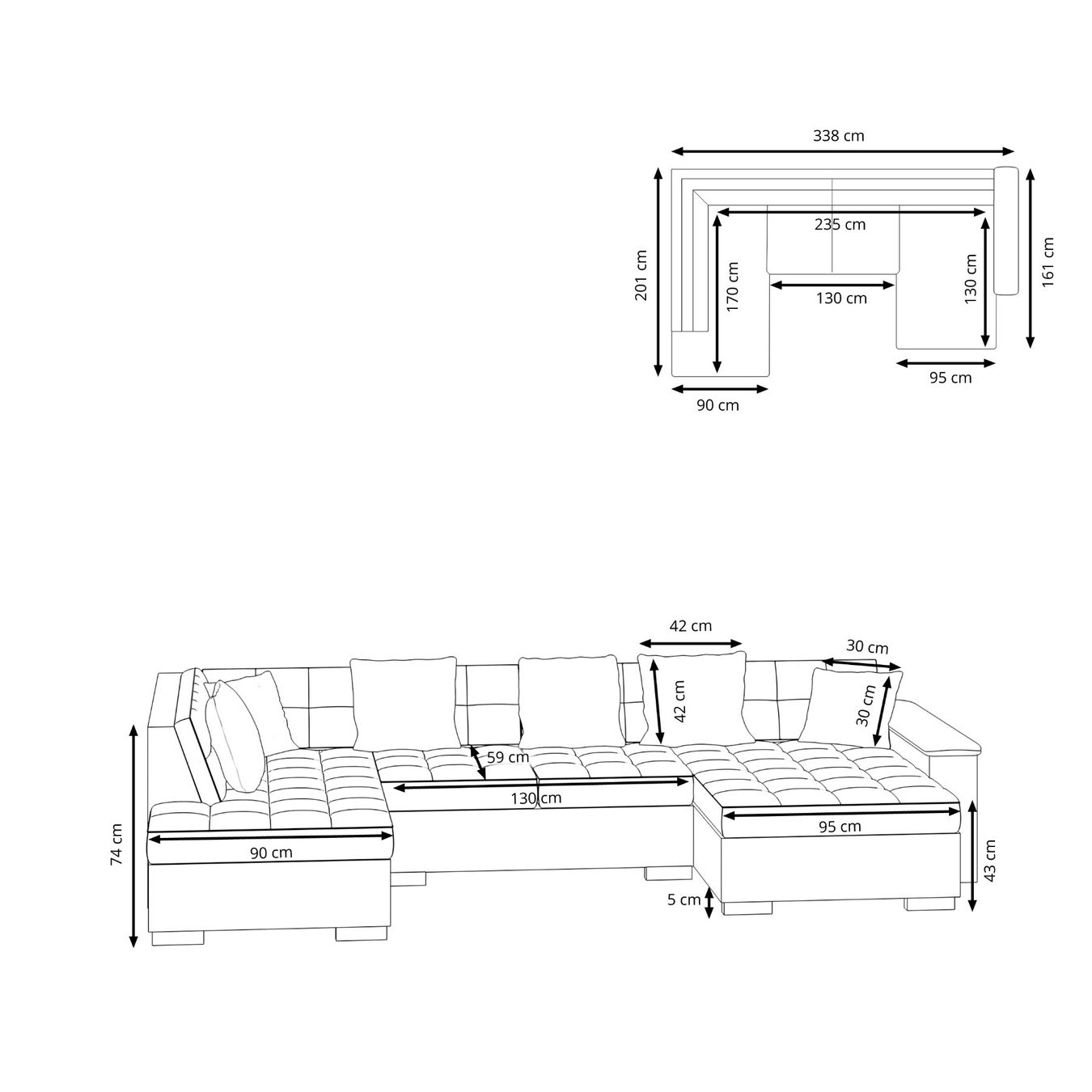 Sofas: Ecksofa – Neu und originalverpackt aus Zug von Cheap-Shop 1