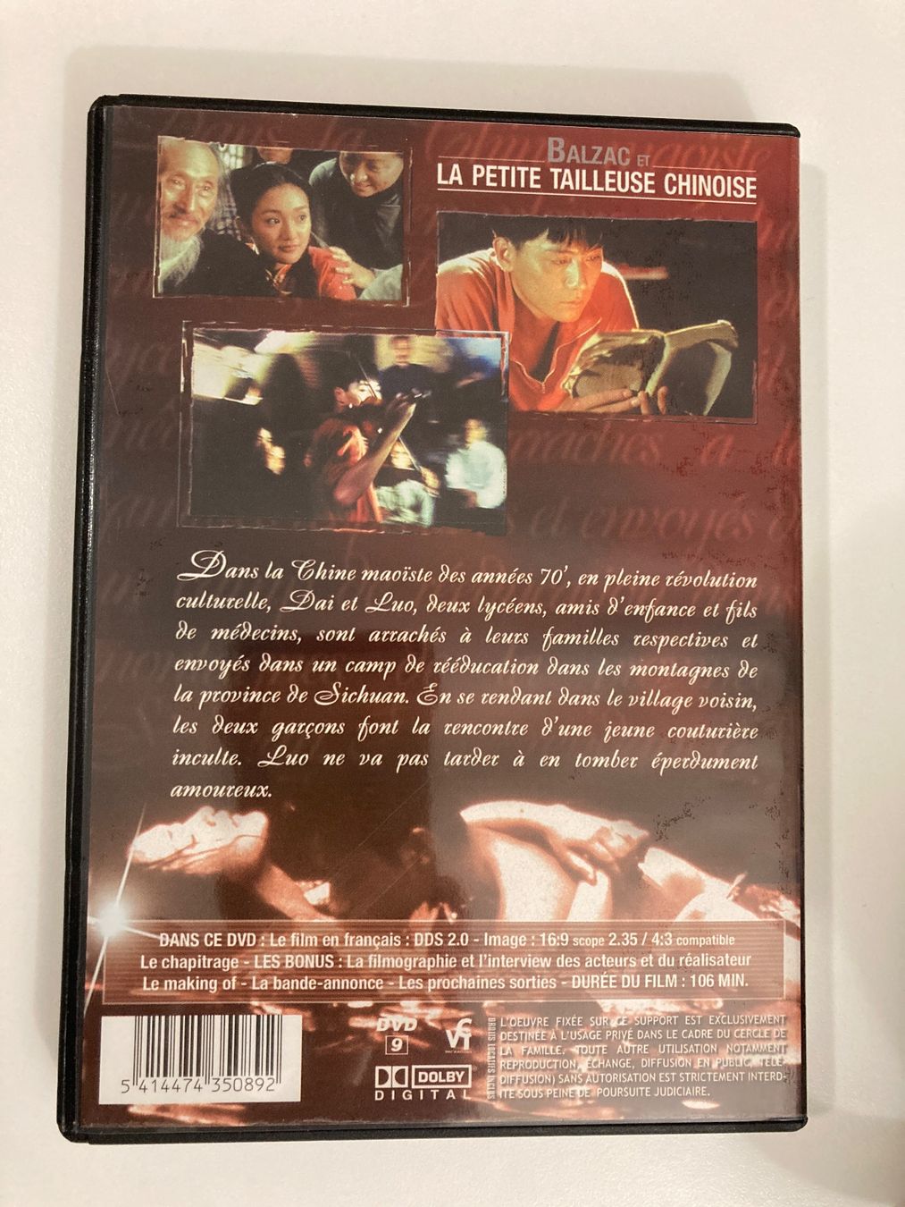 Tutti i DVDs: DVD - Baézac et la petite tailleuse chinoise – Usato da Genthod venduto da daz_world 1